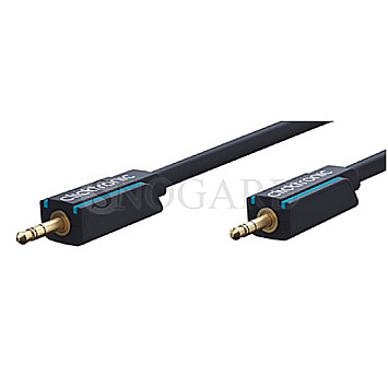 Clicktronic 70476 Advanced 3.5mm Klinke/Cinch Audio Kabel 1m blau MP3 Adapter