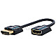 Clicktronic 70700 4K HDMI Flexadapter Buchse/Stecker 10cm blau