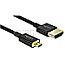 DeLOCK 84783 HDMI Typ-A / HDMI Micro-D 4K 3D 2m schwarz