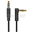 Goobay 59525 Audio Verbindungskabel AUX 3.5mm Stereo 3pol. Slim 3m abgewinkelt