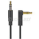 Goobay 59525 Audio Verbindungskabel AUX 3.5mm Stereo 3pol. Slim 3m abgewinkelt