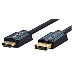 Clicktronic 44923 Premium DisplayPort 1.2 auf HDMI 2.0 Adapterkabel aktiv 1m