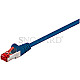 Goobay 94211 CAT6 Patchkabel S/FTP LSZH 25cm blau