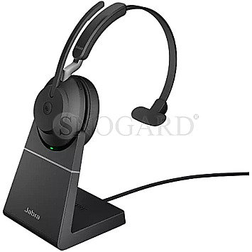 Jabra Evolve2 65 USB-A MS Mono Office Headset + Ladestation schwarz