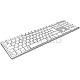 KeySonic KSK-8022BT Bluetooth Aluminium Full-Size Keyboard silber