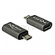 DeLOCK 65927 USB 2.0 Micro-B/USB-C 2.0 Adapter anthrazit