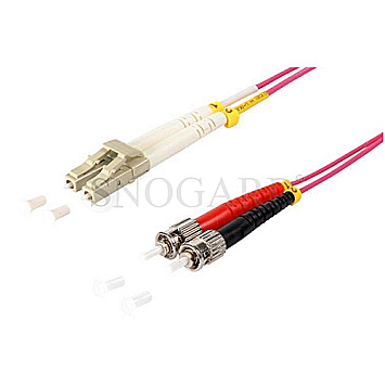 Lindy 46353 LWL-Duplexkabel LC/ST OM4 50/125 Multimode 5m
