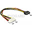 DeLOCK 65227 Y-Power S-ATA Stecker -> 15pin Floppy+4 Pin Molex 30cm