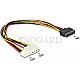 DeLOCK 65227 Y-Power S-ATA Stecker -> 15pin Floppy+4 Pin Molex 30cm