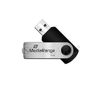 32GB MediaRange MR911 USB 2.0 Flexi-Drive schwarz/silber