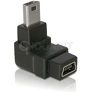 DeLOCK 65097 Adapter USB-B mini 5pin Stecker / Buchse  90 Grad gewinkelt