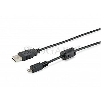 Equip 128551 USB 2.0 Typ-A- Stecker -> USB 2.0 Micro B Stecker 1.8m schwarz