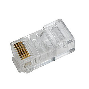 LogiLink MP0020 RJ45 Modularstecker ungeschirmt transparent