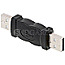 DeLOCK 65011 USB 2.0 Stecker / USB 2.0 Stecker Genderchanger Adapter schwarz