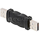 DeLOCK 65011 USB 2.0 Stecker / USB 2.0 Stecker Genderchanger Adapter schwarz