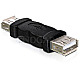 DeLOCK 65012 USB 2.0 Buchse / USB 2.0 Buchse Genderchanger Adapter schwarz