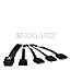 Inter-Tech 88885237 mini SAS x4 SFF-8087 auf 4x S-ATA Kabel 65cm schwarz