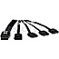 Inter-Tech 88885237 mini SAS x4 SFF-8087 auf 4x S-ATA Kabel 65cm schwarz