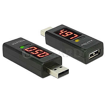DeLOCK 65569 USB 2.0 Typ-A Stecker -> USB 2.0 Typ-A Buchse mit LED-Anzeige