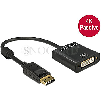 DeLOCK 62601 4K Adapterkabel DisplayPort Stecker -> DVI 24+5 Buchse passiv