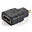 Equip 118915 Adapter microHDMI Typ-D Stecker -> HDMI Typ-A Buchse schwarz