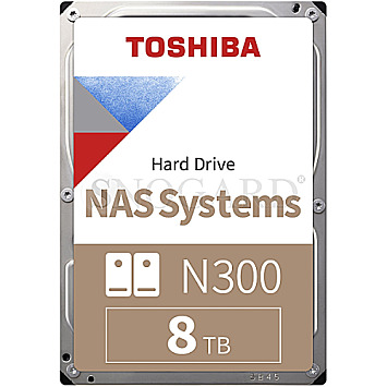 8TB Toshiba N300 NAS Systems S-ATA 6Gb/s CMR bulk