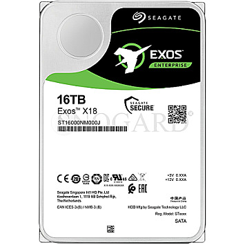 16TB Seagate ST16000NM000J Exos X18 3.5" S-ATA 6Gb/s CMR