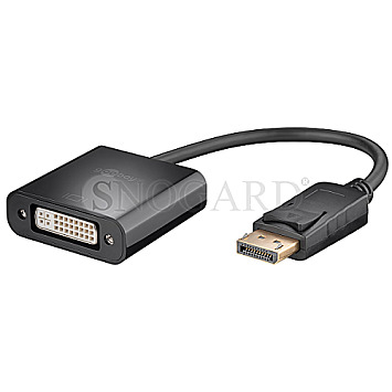 Goobay 60873 Displayport Stecker / DVI (24+1) Buchse Adapter schwarz