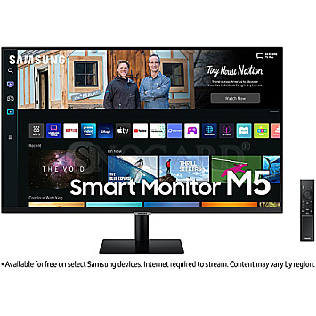 68.6cm (27") Samsung Smart Monitor M5 M50B VA HDR10 Full-HD WLAN BT FB