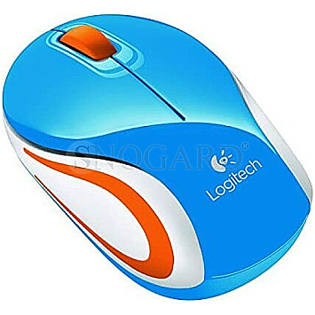 Logitech M187 Wireless Mini Mouse Blue