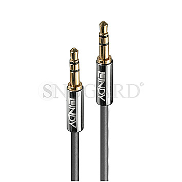 Lindy 35323 Cromo Line 3.5mm Audiokabel gerade 3m anthrazit