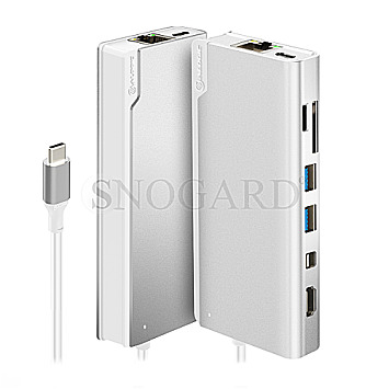 Alogic ULDPLS-SLV DockingStation USB-C Plus Power Delivery silber