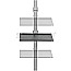 Techly ICA-TR32 Deckenhalterung 37-70" VESA schwenkbar Curved geeignet