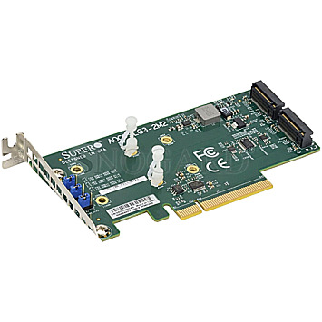 Supermicro AOC-SLG3-2M2-O PCIe -> M.2 PCIe Add-In Card (Low Profile)