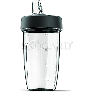 Kenwood KAH740PL Blend Xtract Sport Becher Smoothie2Go 0.6l transparent/schwarz