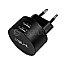 LogiLink PA0218 USB Wall Charger 2 Port 2x USB-A 10.5W schwarz