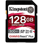 128GB Kingston SDR2/128GB Canvas React Plus SDXC UHS-II U3 Class 10 V90