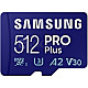 512GB Samsung PRO Plus R160/W120 microSDXC UHS-I U3 A2 Class 10 V30 Kit