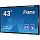 108cm (42.5") Iiyama T4362AS-B1 IPS Multi-Touch 4K Ultra HD 3x HDMI LAN seriell