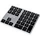 LogiLink ID0187 Wireless Keypad 35 Tasten Bluetooth Aluminium space grey