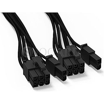 be quiet! CP-6620 Sleeved Power Cable 2x 6/8pin PCIe 60cm schwarz