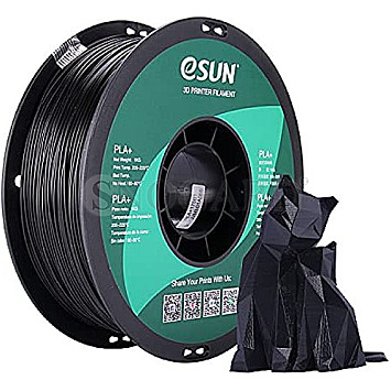 eSUN PLA+175B1 Filament Spule 1kg PLA schwarz