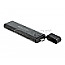 DeLOCK 42635 USB-C M.2 External Enclosure USB-C 3.1 Combo Case schwarz