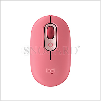 Logitech POP Wireless Mouse Logi Bolt USB/Bluetooth Heartbreaker Rose