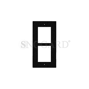 2N 9155012B IP Verso Unterputzrahmen 2 Module Wandeinbau schwarz