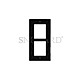 2N 9155012B IP Verso Unterputzrahmen 2 Module Wandeinbau schwarz