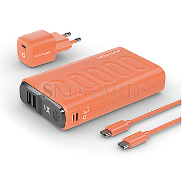 Ultron 390656 RealPower PB-20000 Powerbank USB-C / 2x USB orange