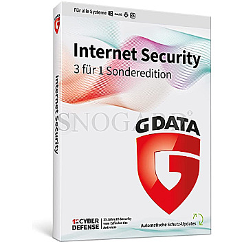 G DATA C2002BOX12SO3F1 Internet Security 2022 3 Device 1 Year Box Sonderedition