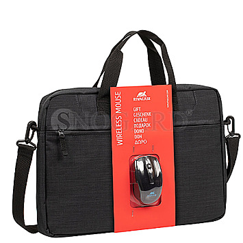 Rivacase 1538 15.6" Notebooktasche & Wireless Mouse schwarz