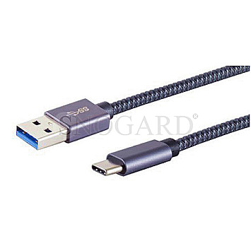 Brackton U-35-01.0D USB 3.2 Kabel Stecker A auf Stecker C Gen.2 10Gbps 1m